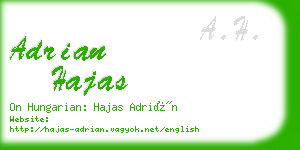 adrian hajas business card